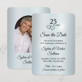 Elegant Arch Foto Verrassingsfeest 25-jarig jubile Save The Date