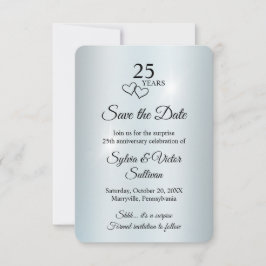 Elegant Arch Foto Verrassingsfeest 25-jarig jubile Save The Date