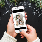 Elegant Arch-foto vrolijk kerstfeest Feestdagen Kaart