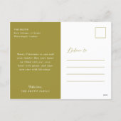 Elegant Arch Geometric Family Two Photo Christmas Feestdagenkaart (Achterkant)