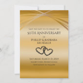 Elegant Arch Golden 50ste Jubileum Save the Date (Voorkant)