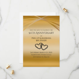 Elegant Arch Golden 50ste Jubileum Save the Date