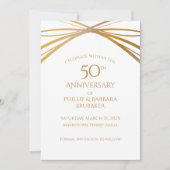 Elegant Arch Golden 50ste Jubileum Save the Date (Voorkant)