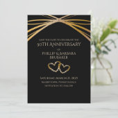 Elegant Arch Golden 50ste Jubileum Save the Date Kaart (Staand voorkant)
