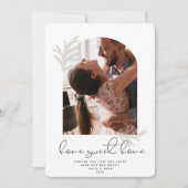 Elegant Arch | HOME VASTE HOME Moderne Vloeiboes Feestdagenkaart (Voorkant)