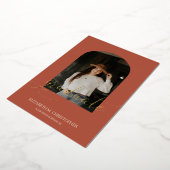 Elegant Arch Lijst 5 Photo Collage Afstuderen Real Folie Uitnodiging (Gedraaid)