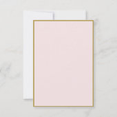 Elegant Arch lijst Roze Indiase bruiloft RSVP Kaar (Achterkant)