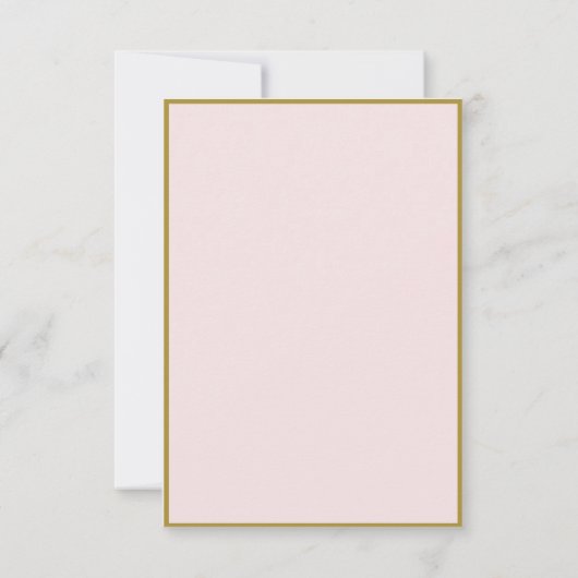 Elegant Arch lijst Roze Indiase bruiloft RSVP Kaar (Achterkant)