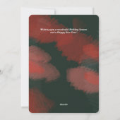 Elegant Arch Modern Holiday met kerstkaart (Achterkant)