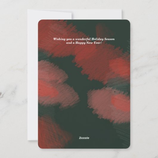 Elegant Arch Modern Holiday met kerstkaart (Achterkant)