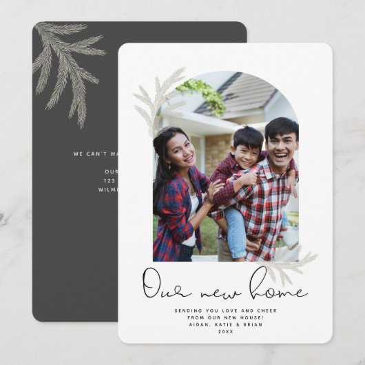 Elegant Arch | ONZE NIEUWE VROUW VROUW VROUWEN Feestdagenkaart (Voorkant / Achterkant)