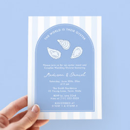 Elegant Arch Oyster Roast Couples Wedding Shower Kaart