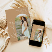 Elegant Arch Photo Afstuderen Kaart