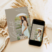 Elegant Arch Photo Afstuderen Kaart