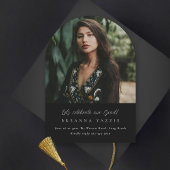 Elegant Arch Photo Afstuderen Kaart