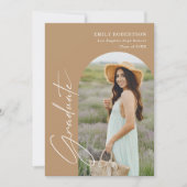 Elegant Arch Photo Afstuderen Kaart (Voorkant)