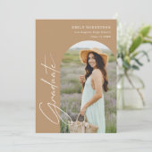 Elegant Arch Photo Afstuderen Kaart (Staand voorkant)