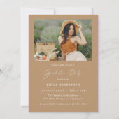 Elegant Arch Photo Afstuderen Kaart (Achterkant)