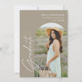 Elegant Arch Photo Afstuderen Kaart (Voorkant)