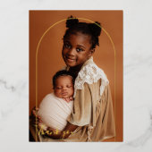 Elegant Arch Photo Chic Baby shower Bedankt Folie Uitnodiging