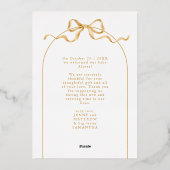 Elegant Arch Photo Chic Baby shower Bedankt Folie Uitnodiging