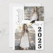 Elegant Arch Photo College High School Afstuderen Aankondiging (Voorkant)