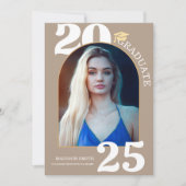 Elegant Arch Photo College High School Afstuderen Kaart (Voorkant)