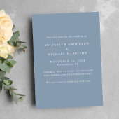 Elegant Arch Photo Dusty Blue Save The Date