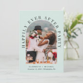 Elegant Arch Photo QR Code Mint Weddenschappen Rec Kaart (Staand voorkant)