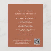 Elegant Arch Photo QR Code Weddenschap (Achterkant)