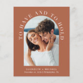 Elegant Arch Photo QR Code Weddenschap (Voorkant)