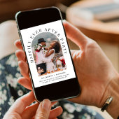 Elegant Arch Photo QR Code Weddenschappen Receptie Save The Date