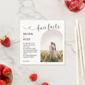 Elegant Arch Photo Script White Facts Weddenschap Servet (Insitu)