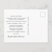 Elegant Arch Photo Wedding Reception Uitnodiging Briefkaart (Achterkant)
