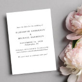 Elegant Arch Photo Wedding Save The Date