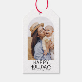 Elegant Arch Photo Winter Holiday  Cadeaulabel