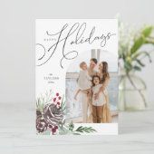 Elegant Arch Prettige feestdagen Card Feestdagenkaart (Staand voorkant)