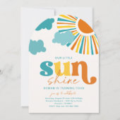 Elegant Arch Sun Birthday Invitation Kaart (Voorkant)