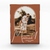 Elegant Arch Terracotta Wedding Fotoblokken (Voorkant)