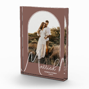 Elegant Arch Wedding Roos Taupe Fotoblokken