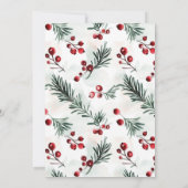 Elegant Arch Winter Greenery Vakantiefoto Feestdagenkaart (Achterkant)