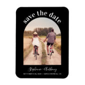 Elegant Arched Lijst Foto slaat de Magnet Datum op Magneet (Verticaal)