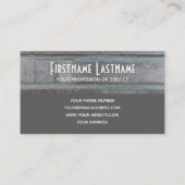 Elegant architect grijs brikwal twee tongen visitekaartje (Achterkant)