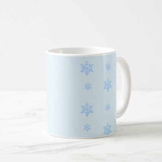 Elegant Arctic Fox with Snowflake Design Mug Koffiemok (Voorkant rechts)