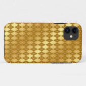 Elegant Argyle Print Gold-telefoontas Case-Mate iPhone Case (Achterkant (horizontaal))