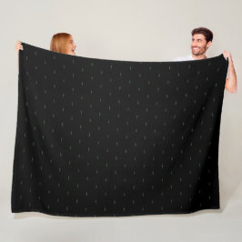 Elegant Armani Black Satin Patroon Fleece Deken