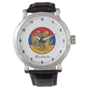Elegant Armenia Watch en Armeense vlag Horloge
