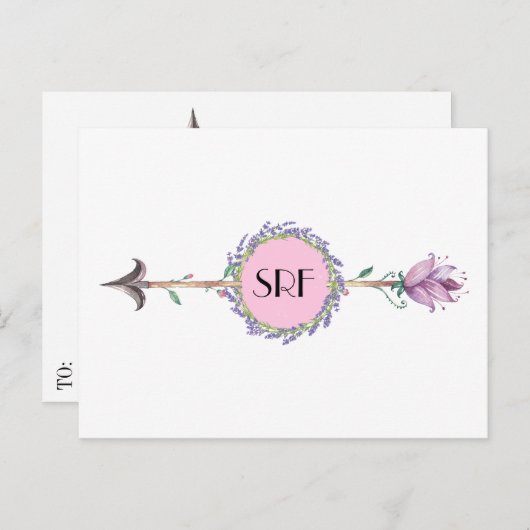 Elegant Arrow Briefkaart (Voorkant / Achterkant)