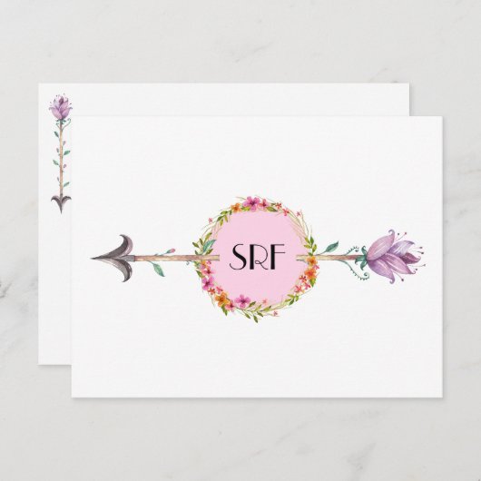 Elegant Arrow Briefkaart 3 (Voorkant / Achterkant)