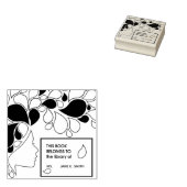 Elegant Art Book behoort tot gepersonaliseerde boe Rubberstempel (Gestempeld)